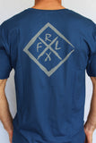 Diamond Tee Steel Blue