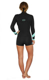 EMBER – Ladies 2.2mm Long Sleeve Zipperless Springy - Black